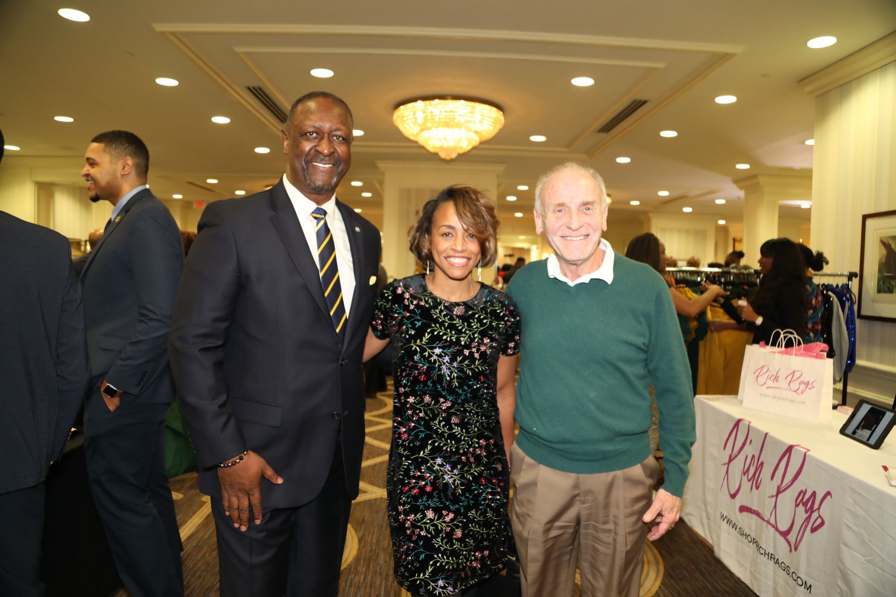 John Bowman, President St. Louiis County Branch, Shevon Harris, Jim Dowd